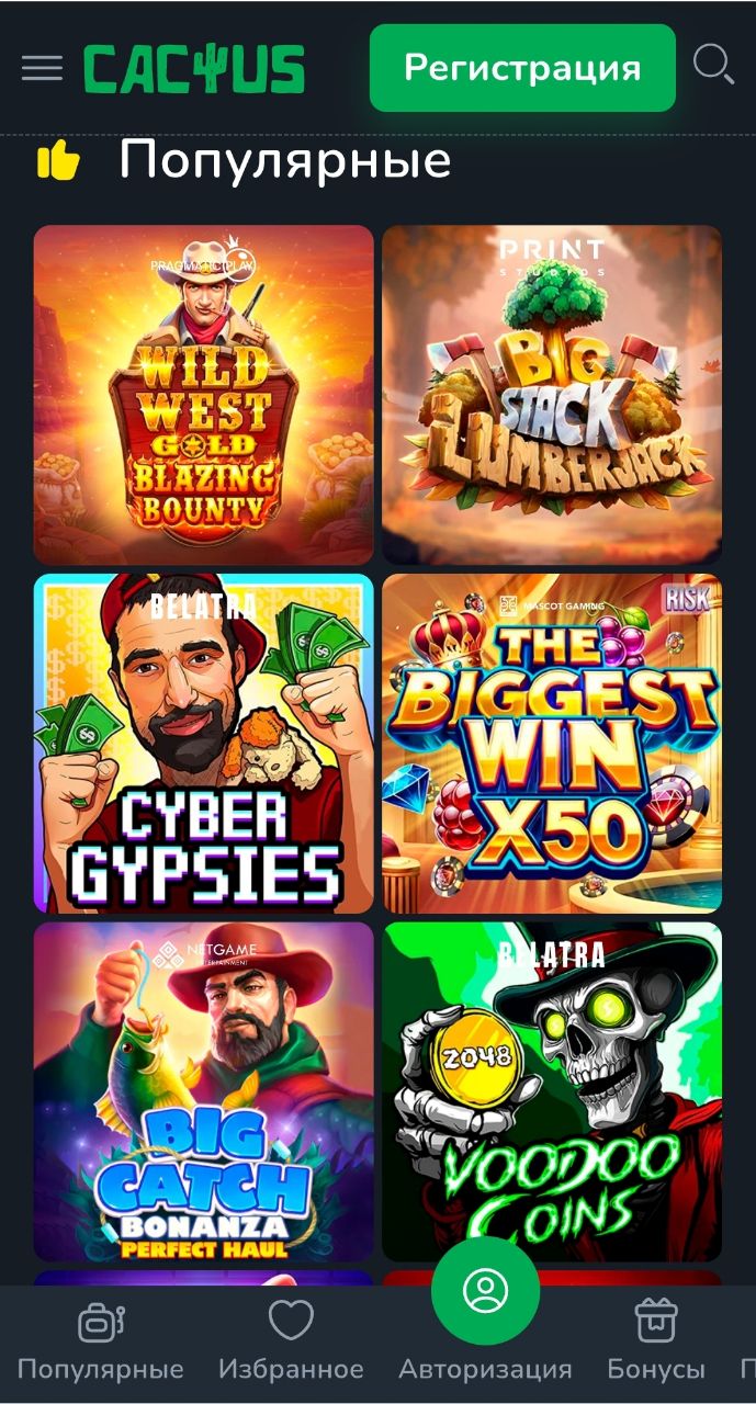 Cactus Casino бонус